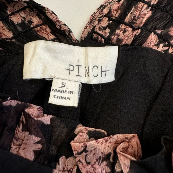 Chiffon like material. Pretty pink and black. From Shop Avara. Only worn once. - Picture 3 of 6